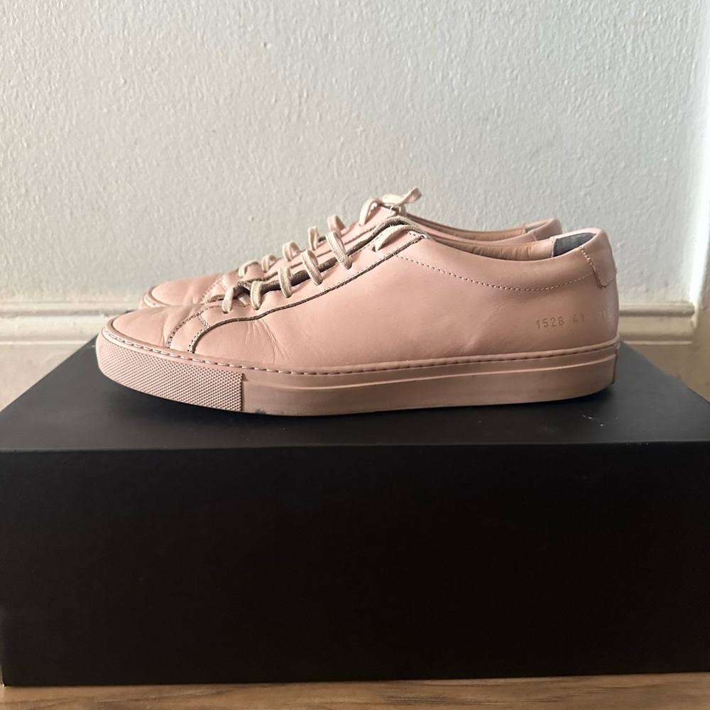 Common Project Achilles low - Pink Leather Sneakers